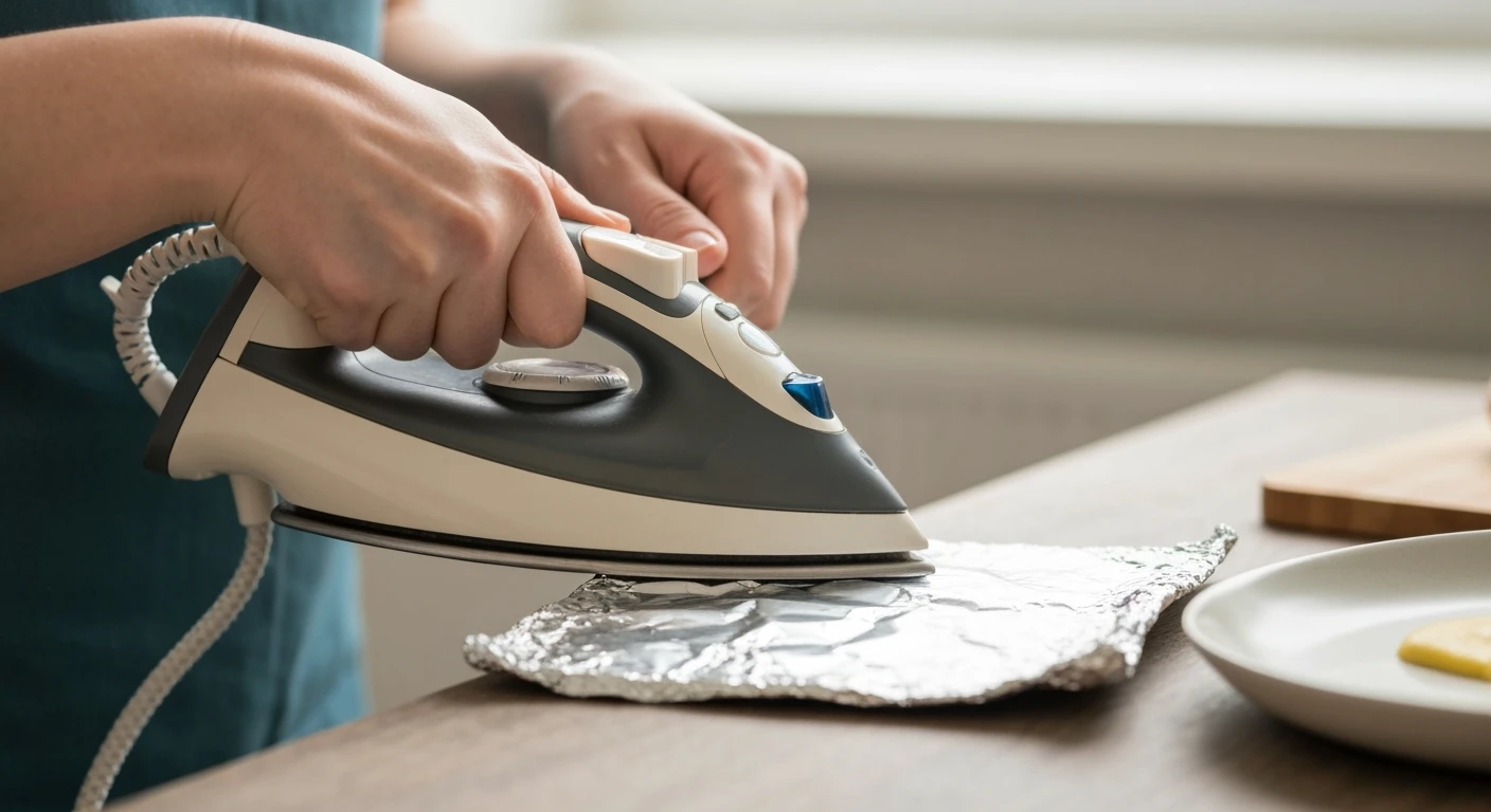 Jak krok po kroku przeprowadzić bezpieczne czyszczenie żelazka folią aluminiową?